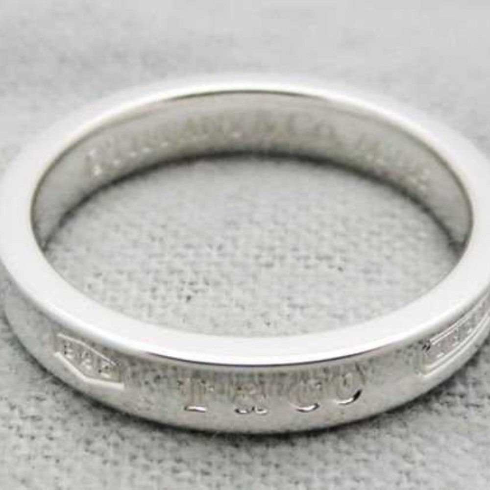 Tiffany 1837 narrow ring in sterling silver Size 4.5